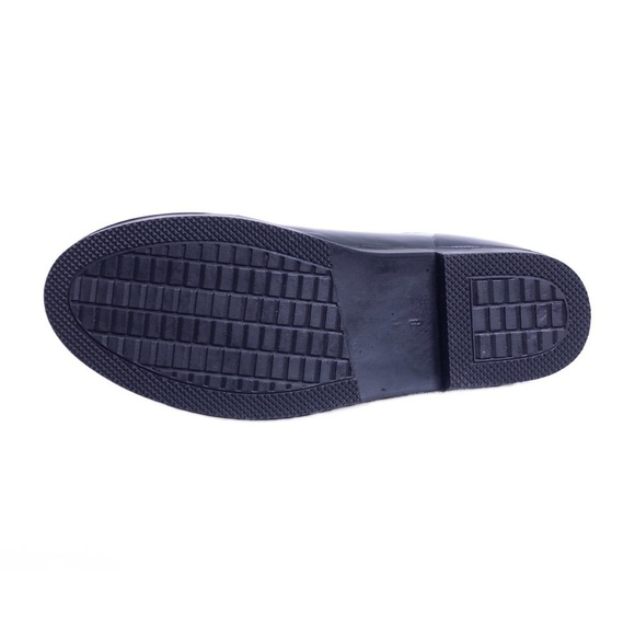 Women Rubber Rain Boots, Brown Checkers Garden Rainboots - Picture 3 of 3